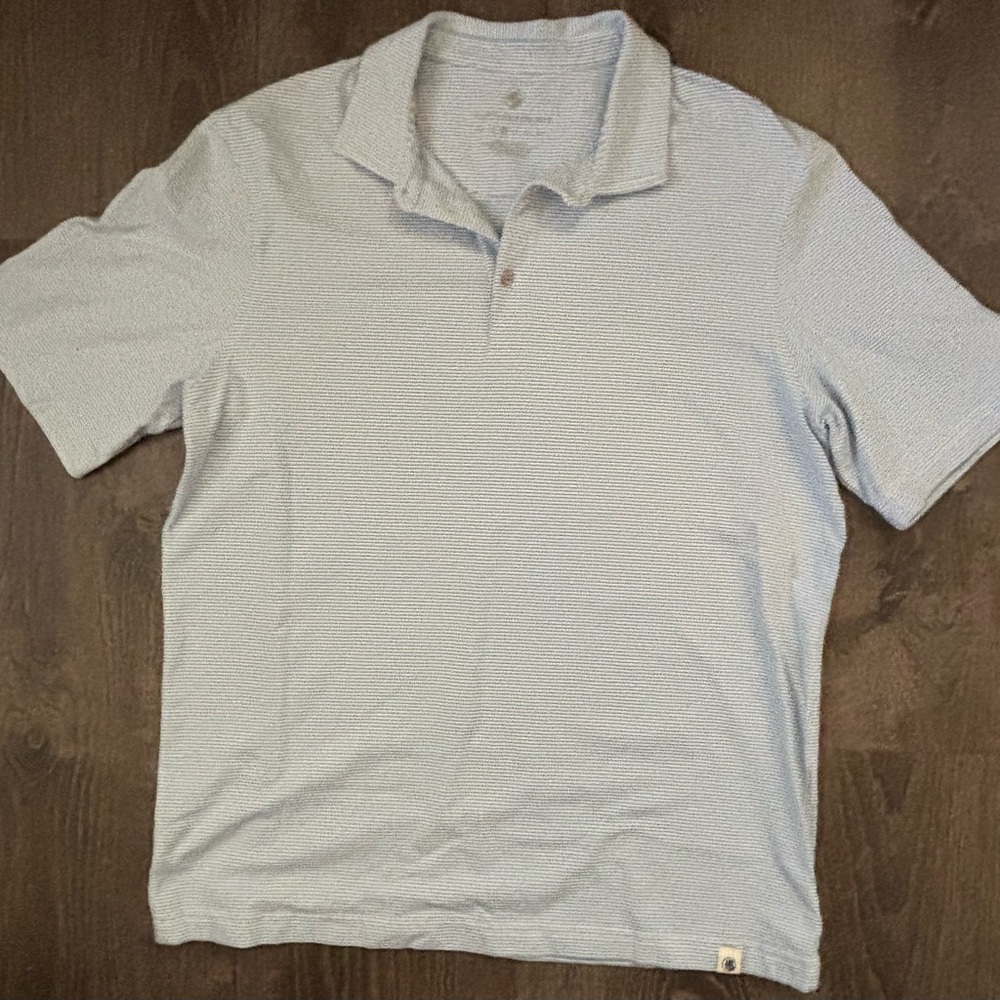 Southern Proper Mens Striped Short Sleeve Polo Shirt